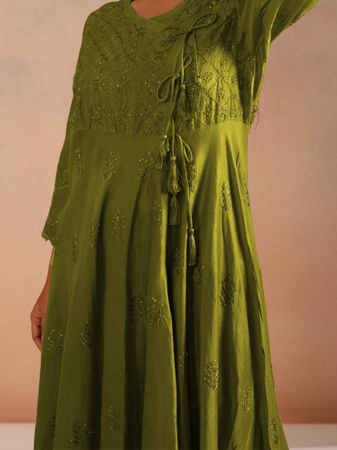 NOORZA CHANDERI ANARKALI - KRI CHIKANKARI